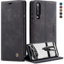 BDT Market Huawei P30 Durumda Kart Yuvası Kickstand Manyetik Kapatma Vintage Için Flip Case (Yurt Dışından)