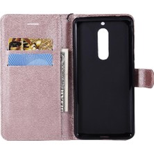 BDT Market Kart Yuvası Klasik Düz Renk Iş Cüzdan ile Nokia 5 Için Flip Case (Yurt Dışından)