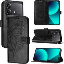 BDT Market Xiaomi Poco X6 Neo 5g Premium Deri Manyetik Kabartma Flip Case (Yurt Dışından)