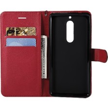 BDT Market Kart Yuvası Klasik Düz Renk Iş Cüzdan ile Nokia 5 Için Flip Case (Yurt Dışından)