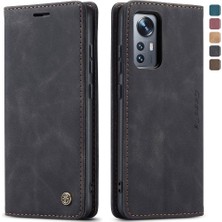 BDT Market Xiaomi 12/12X/12S Için Flip Case Vintage Pu Deri Cüzdan Flip Folio Kitap (Yurt Dışından)