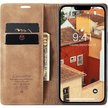 BDT Market Iphone 14 Için Flip Case Kart Yuvası Kickstand Vintage Pu Deri Cüzdan (Yurt Dışından)