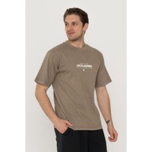Jack & Jones Erkek Gögüs Logo Baskili Tisört - Bluhuxi