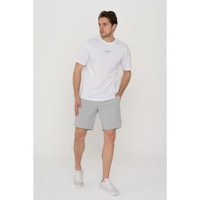 Jack & Jones Jcostagger Embrodery Tee Ss Crew Neck Erkek Gri Şort 12253173-05