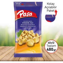 Paşa Kavrulmuş Fındık İçi 40 GR x 12 Adet (Naturel 1. Kalite)