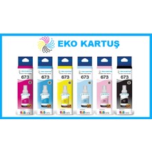 Eko Kartuş L805 Mürekkep 6 Renk  673