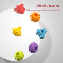 Janjonstar Çocuk Bilişsel Kavrama Eğitimi Erken Eğitim Gökkuşağı Cesele Bebek ve Yürümeye Başlayan Çocuk Kavrama Yapı Taşı Şekli Oyuncak (Yurt Dışından)