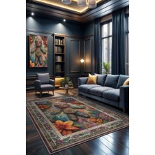 Homshtag Voodoo Bebeği Figürlü Korku Temalı Salon Halı Koyu Renkli Halı Gotik Korku Sanatı Halısı