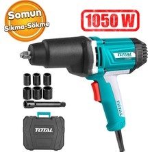 Total Elektrikli Kablolu Somun Sıkma Matkabı 1050 W Tekerlek Lokma Civata Anahtar Sökme Makinesi TIW10101