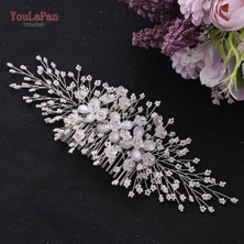 Qiuhong Shop HP279-S-TARAK Youlapan HP349 Düğün Kafa Takı Rhinestone Gelin Hairband Kadınlar Için El Yapımı Çiçek Saç Aksesuarları Tiaras ve Headdresses (Yurt Dışından)