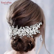Qiuhong Shop HP270-TARAK-KÜPE Youlapan HP349 Düğün Kafa Takı Rhinestone Gelin Hairband Kadınlar Için El Yapımı Çiçek Saç Aksesuarları Tiaras ve Headdresses (Yurt Dışından)