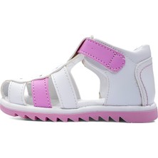 Beebron Ortopedik İlk Adım Kız Bebek Sandaleti KİAGCM2406 Beyaz Pembe 21
