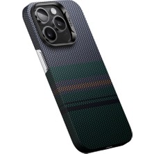 Benks iPhone 15 Pro Max Uyumlu Kılıf Magsafe Şarj Özellik Karbon Fiber Benks Aurora Armorair Kevlar Kapak