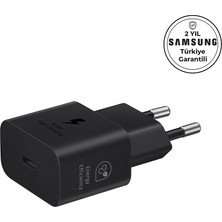 Samsung 25W Type-C Hızlı Şarj Adaptörü , Siyah, Samsung Türkiye Garantili - EP-T2510NBEGWW