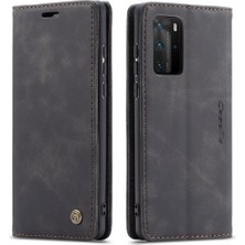 Colorful Shop Huawei P40 Pro Flip Folio Kitap Kılıf Için Flip Case Kart Yuvası Kickstand Pu (Yurt Dışından)