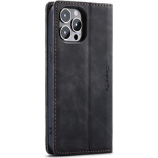 Colorful Shop Iphone 15 Için Flip Case Pro Flip Folio Kitap Vintage Pu Deri Cüzdan Kılıf (Yurt Dışından)