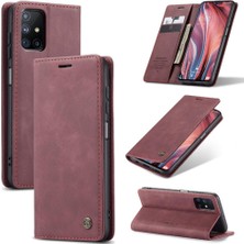 Colorful Shop Samsung Galaxy M51 Için Flip Case Kart Yuvası Kickstand Flip Folio Kitap (Yurt Dışından)