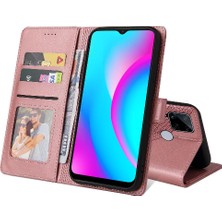 Colorful Shop Realme C15 Darbeye 4 Köşe Koruma Kickstand Üç Için Flip Case (Yurt Dışından)