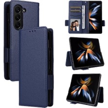 Colorful Shop Samsung Galaxy Z Için Kılıf Fold 5 Cüzdan Yan Toka Manyetik Pu Deri (Yurt Dışından)