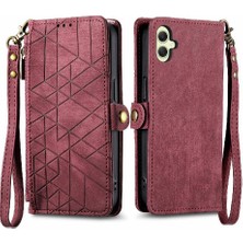 Colorful Shop Samsung Galaxy A05 4g Için Flip Case Cüzdan Kapak Çevirin Deri Kılıf Basit (Yurt Dışından)