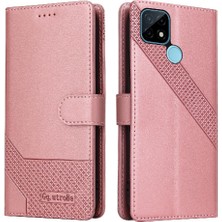 Colorful Shop Realme C21 4 Köşe Koruma Kickstand Darbeye Üç Için Flip Case (Yurt Dışından)