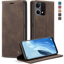 Colorful Shop Oppo Oppo 7 4g Için Flip Case Vintage Pu Deri Cüzdan Manyetik Kapatma (Yurt Dışından)