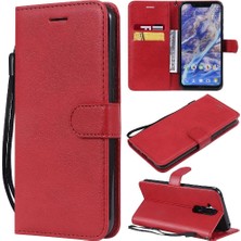 Colorful Shop Kart Yuvası Klasik Düz Renk Iş Cüzdan ile Nokia X7 Için Flip Case (Yurt Dışından)