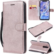 Colorful Shop Kart Yuvası Klasik Düz Renk Iş Cüzdan ile Nokia X7 Için Flip Case (Yurt Dışından)