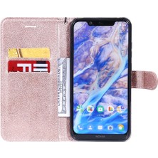 Colorful Shop Kart Yuvası Klasik Düz Renk Iş Cüzdan ile Nokia X7 Için Flip Case (Yurt Dışından)