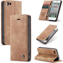 Colorful Shop Iphone 5s Için Flip Case Vintage Pu Deri Cüzdan Flip Folio Kitap Manyetik (Yurt Dışından)