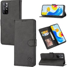 Colorful Shop Cüzdan Kılıf Için Xiaomi Redmi Not 11 Pro Artı 5g Kart Tutucu Kabartmalı Tüm (Yurt Dışından)