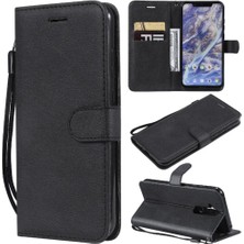 Colorful Shop Kart Yuvası Klasik Düz Renk Iş Cüzdan ile Nokia X7 Için Flip Case (Yurt Dışından)