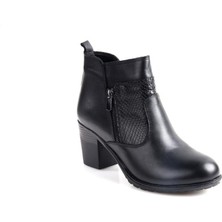 Scavia 02672 6,5 cm Topuklu Orto Pedik Kadın Deri Bot