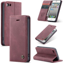 Colorful Shop Iphone 5s Için Flip Case Vintage Pu Deri Cüzdan Flip Folio Kitap Manyetik (Yurt Dışından)