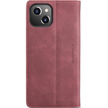 Colorful Shop Iphone 14 Için Flip Case Kart Yuvası Kickstand Vintage Pu Deri Cüzdan (Yurt Dışından)