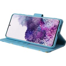 Colorful Shop Ile Uyumlu Samsung Galaxy S21 5g Premium Mermer Vintage Pu Deri Manyetik Kapatma Kılıfı Kayışlı Kapaklı (Yurt Dışından)