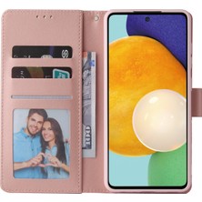 Colorful Shop Ile Uyumlu Samsung Galaxy A52S 5g Premium Mermer Vintage Pu Deri Manyetik Kapatma Kılıfı Kayışlı Kapaklı (Yurt Dışından)