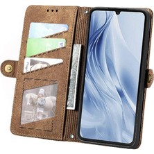 Colorful Shop Onur X7B 4g Için Flip Case Basit Iş Deri Kılıf Cüzdan Darbeye (Yurt Dışından)