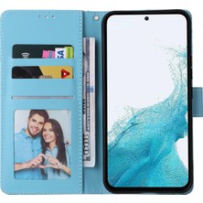 Colorful Shop Ile Uyumlu Samsung Galaxy A54 5g Premium Mermer Vintage Pu Deri Manyetik Kapatma Kılıfı Kayışlı Kapaklı (Yurt Dışından)