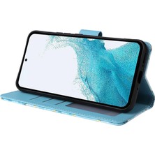 Colorful Shop Ile Uyumlu Samsung Galaxy A54 5g Premium Mermer Vintage Pu Deri Manyetik Kapatma Kılıfı Kayışlı Kapaklı (Yurt Dışından)