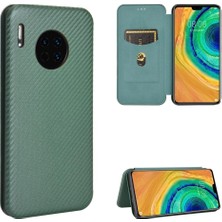 Colorful Shop Kart Tutucu Kickstand Tam Koruma Fiber ile Huawei Mate 30 Için Kılıf (Yurt Dışından)