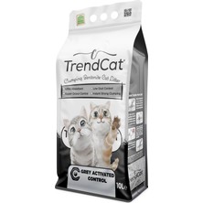 TrendCat Grey Activated Control Topaklanan Koku Hapseden Tozsuz 10 Lt Kedi Kumu