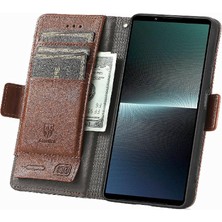 Colorful Shop Sony Xperia 1 V Çok Renkli Ekleme Iş Çoklu Kart Için Flip Case (Yurt Dışından)