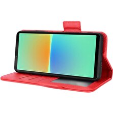 Colorful Shop Sony Xperia 10 Iv Pu Deri Kart Yuvaları Için Kılıf Tutucu Yan Toka Cüzdan (Yurt Dışından)