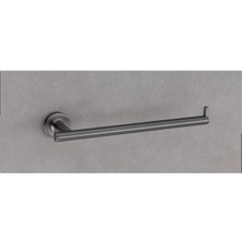 System Banyo Aksesuarları Hoop Duvara Monte Kağıt Havluluk Füme 47X72X276 mm