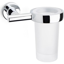 System Banyo Aksesuarları Hoop Diş Fırçalığı Duvara Monte Krom 130x102x131 mm