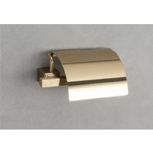 Vector Kapaklı Tuvalet Kağıtlığı Gold Renk 75X91X170 Mm