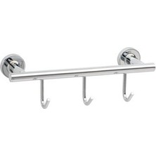 Duvara Montajlı Çok Askılık Krom Renk 60X71X28 Mm