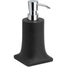 System Banyo Aksesuarları Tezgah Üstü Sıvı Sabunluk Siyah|Krom 193x61x83 mm
