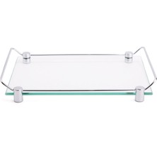 System Banyo Aksesuarları Banyo Tepsisi Cam|Krom 36x209x313 mm